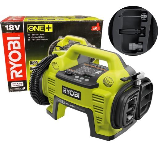 RYOBI НАСОС-КОМПРЕССОРНАЯ АККУМУЛЯТОРНАЯ БАТАРЕЯ 18V R18I + ШЛАНГИ, ФОРСУНКИ