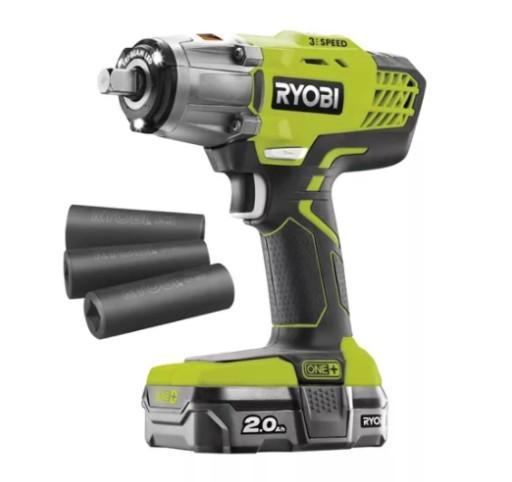 RYOBI R18IW3-120S Аккумуляторный ударный гайковерт. 18 В 2,0 Ач