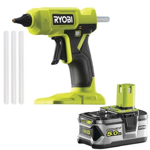 RYOBI RGLU18-0 ПИСТОЛЕТ ДЛЯ ГОРЯЧЕГО КЛЕЯ 18 В 200 °C 11 мм + 5 Ач