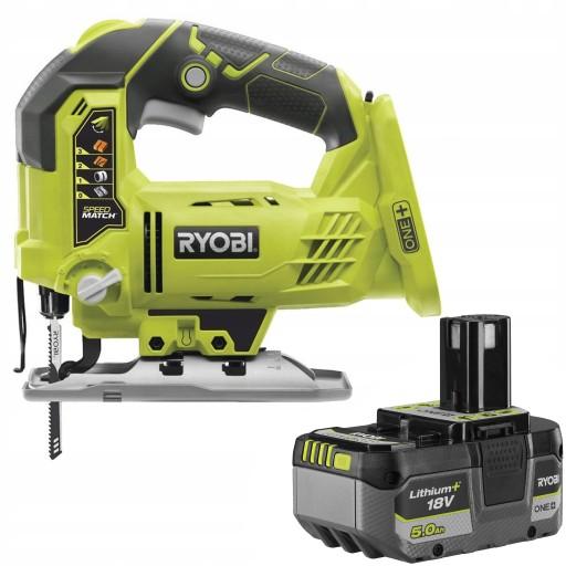 АККУМУЛЯТОРНЫЙ ЛОБЗОЖ RYOBI RYOBI R18JS-0 РЕГУЛИРОВКА + аккумулятор 5 Ач