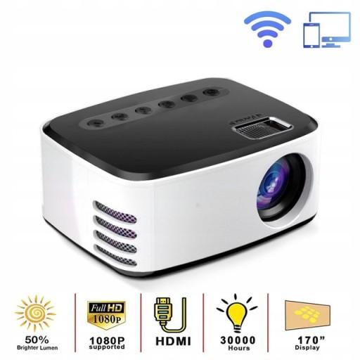 МИНИ-ПРОЕКТОР WIFI ПОРТАТИВНЫЙ ПРОЕКТОР КОРОТКИЙ БРОСОК