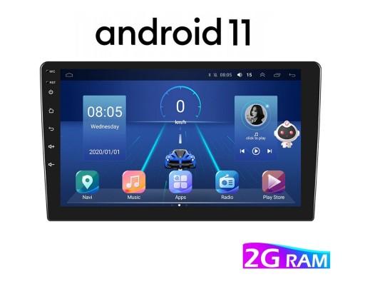 Радіо 10 дюймів 2 + 32 ГБ оперативної Пам'яті Android 11 GPS RDS WiFi