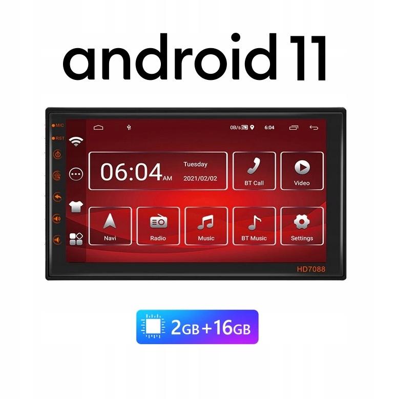 Радіо 2дін Андроїд 11 2ГБ ГПС віфі УСБ 4КС45В