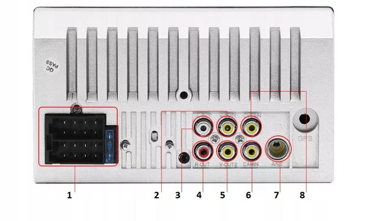 Автомобільний радіоприймач BLUETOOTH 2DIN 7дюймов USB веб-камера
