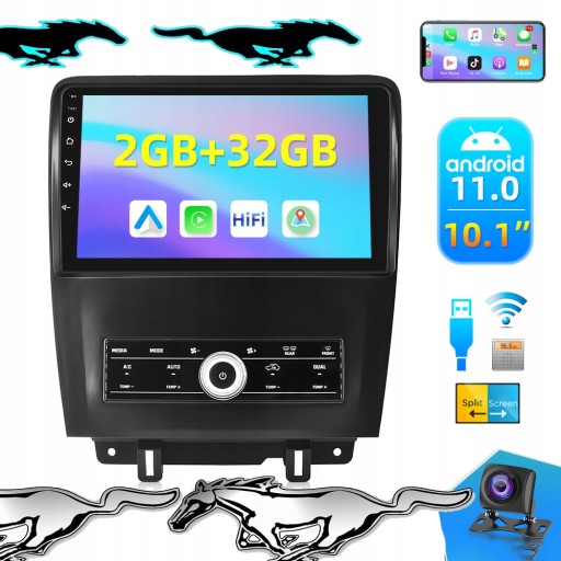 Радіо навігація Ford Mustang 2010-2014 Android 32G