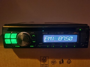 Alpine CDE 120R автомагнитола cd mp3 usb aux