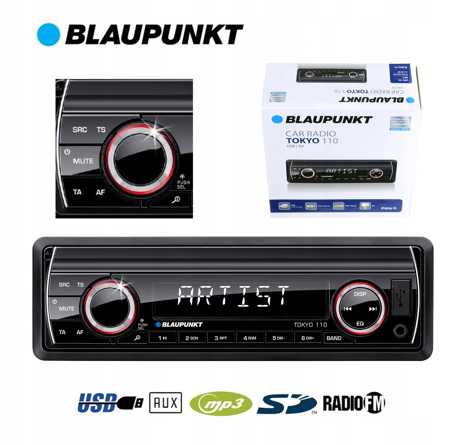 Автомобільний радіоприймач BLAUPUNKT TOKYO 110 USB SD 4X50W
