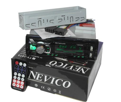 Автомобільний радіоприймач Bluetooth 2xUSB SD 1075 Android