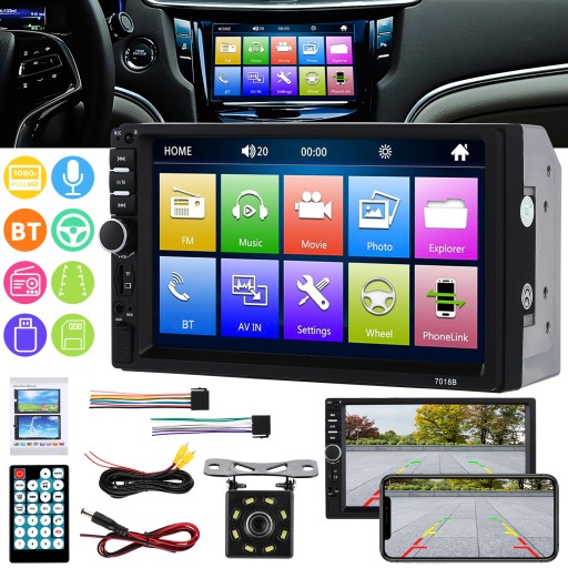 31536578 - Радио с цифровым дисплеем и сенсорным экраном для автомобиля 7 дюймов