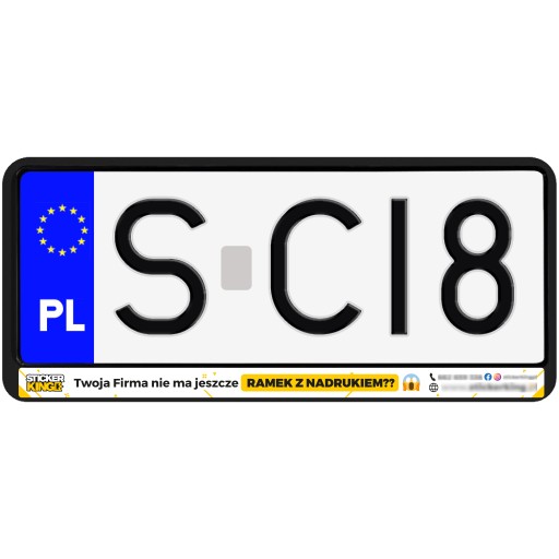 Рамки для номерних знаків, рамка USA JDM, SHORT PRINT, напис LOGO х10