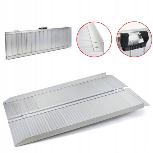 Алюминиевая рампа 124 см подъездная дорога для тележки до 270 кг