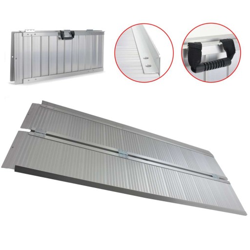 Алюмінієва рампа 154 см під'їзна дорога для візка до 270 кг