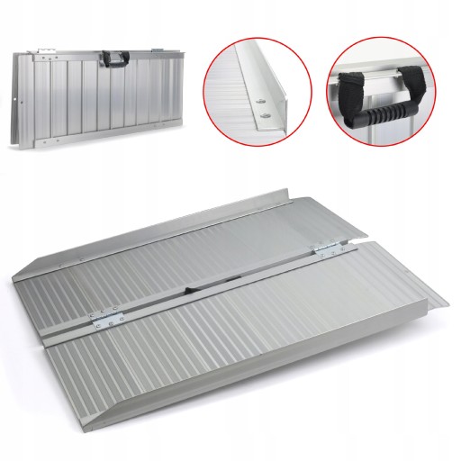 Алюминиевый пандус 93 см подъездная дорога для тележки до 270 кг