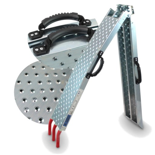 Складная стальная рампа 176 см 400 кг для мотоциклов, квадроциклов, садовой техники