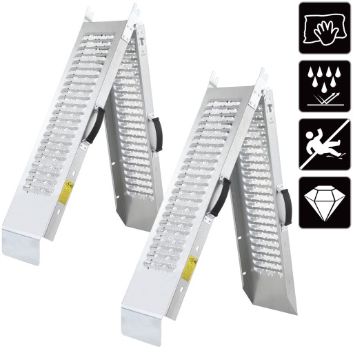 Стальные пандусы загрузки 200кг 1.8 м набор 2 частей складывая опрокидывание