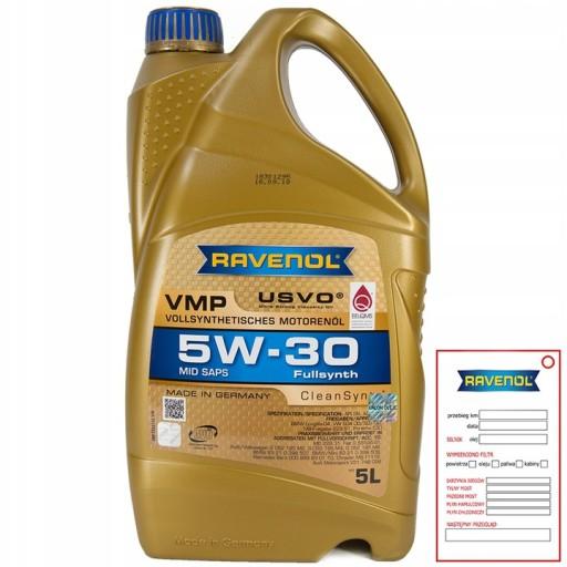 Ravenol VMP CleanSynto 5W30 5L ORG FRESH