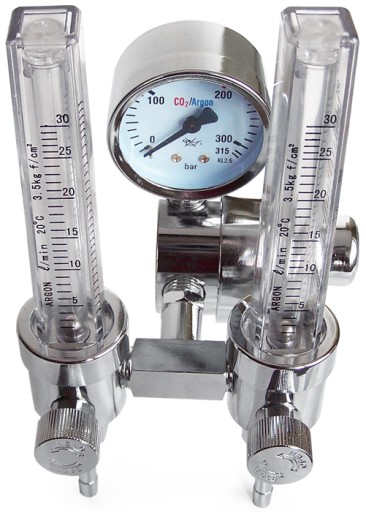 Аргоновый редуктор CO2 с 2 ротаметрами