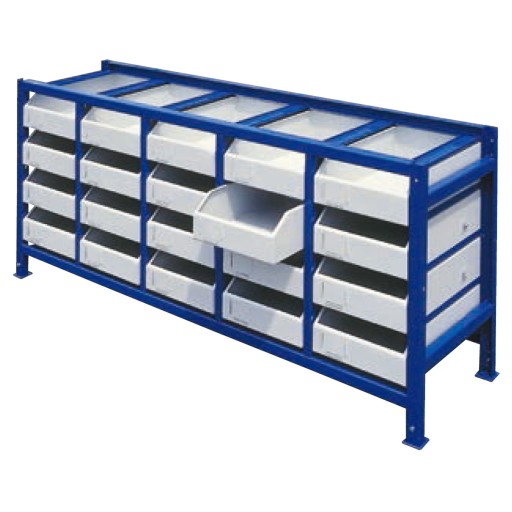 Висувна майстерня-полиця для деталей та інструментів з контейнерами ZESTAaaa