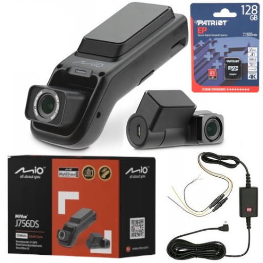 Mivue J756 двойной Wi-Fi GPS-рекордер Sony Starvis Camera T35 Smartbox 128 ГБ