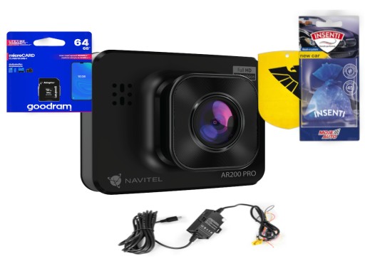 Авторегистратор Navitel AR200 PRO NV FullHD + карта SmarBox 64 ГБ и ароматизатор