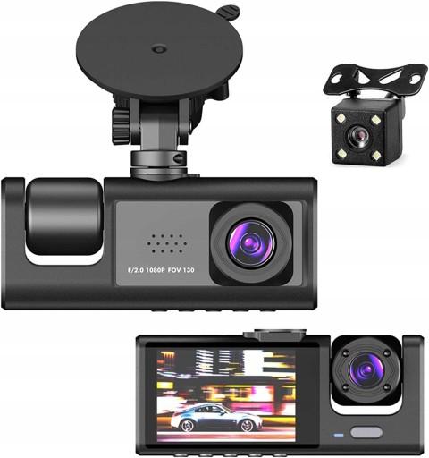 Автореєстратор з автомобільною камерою на 3 канали