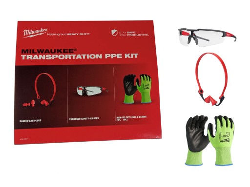 Рабочие перчатки L, очки, пробки, набор аксессуаров MILWAUKEE Mechanics