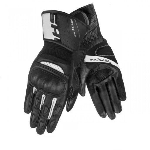 SHIMA STX 2.0 мотоциклетные перчатки мужские кожаные черные белые халявы