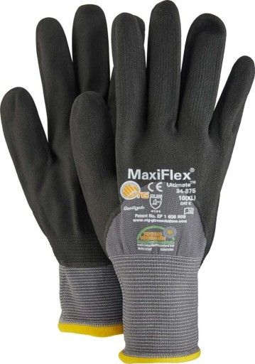 Перчатки монтажные MaxiFlex Ultimate, размер 7 ATG (12 пар)