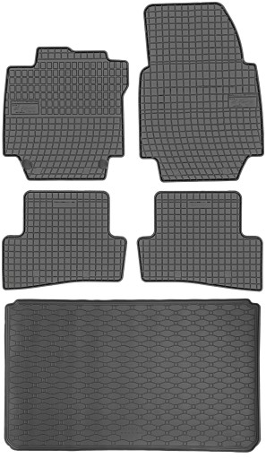 Renault Captur I Crossover 2013-2019 Коврики резиновые + коврик в багажник