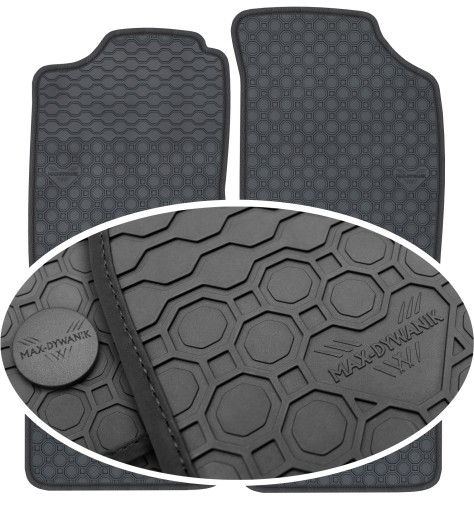 Килимки гумові Renault Clio I HB 1990-1998 PrimeLiner - Чорні