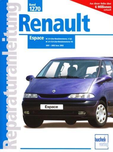 Renault Espace бензин (1997-2003) - цілодобове керівництво по ремонту