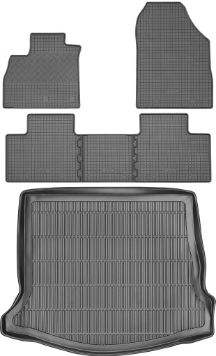 Renault Grand Scenic IV 2016 - КОМПЛЕКТ - Коврики + коврик в багажник