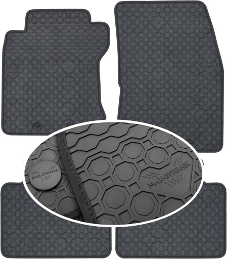 Renault Koleos II з 2016-2023 р.в. Гумовий килимок PrimeLiner - Чорний