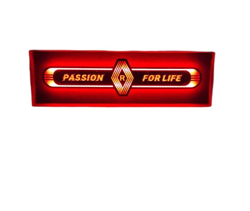 Дзеркало Renault LED на задню стінку, над ліжком Passion for Life R01-RED