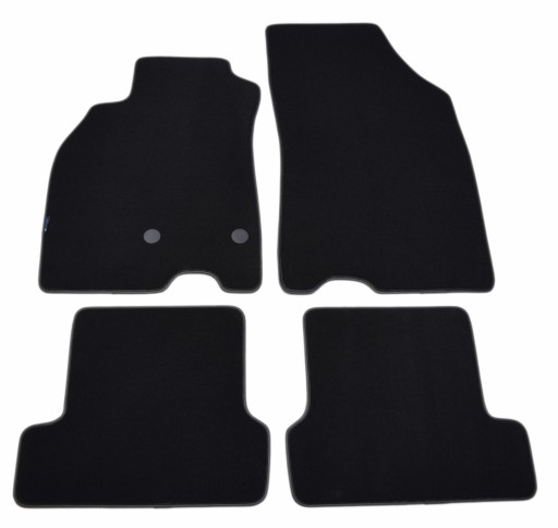 Renault Megane III HB 2008-2015 рр Чорні велюрові килимки - Platinum.
