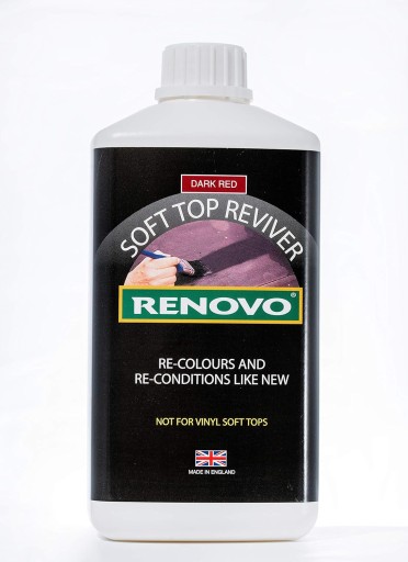 Renovo Soft Top Reviver ТЕМНО-КРАСНЫЙ красный бордовый CABRIO PAINT 1л