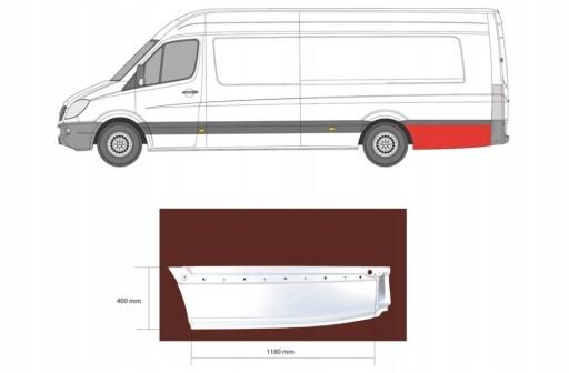 3547607 - Ремонт заднего крыла левого MERCEDES SPRINTER 06-