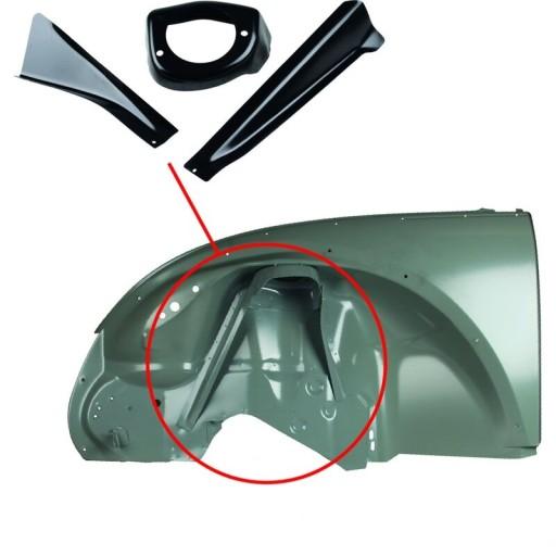 8182350880 - Ремкомплект кронштейна McPhearson в передню праву колісну арку VW Beetle 1302 1303