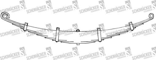 90115000 - Рессора Scania Schomäcker 90115000|O.E. 285667