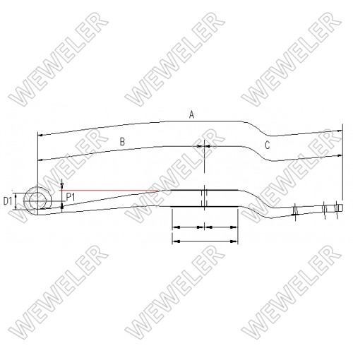 F001A037EB75 - НИЖНЯЯ пружина Weweler F001A037EB75, 0883156