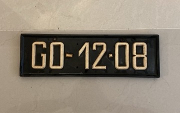 Ретро номерной знак Гданьск PRL