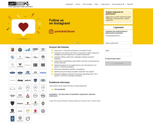 Годовой доступ к каталогу запчастей PARTSLINK24.