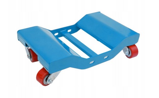 Транспортный ролик 1800 кг поворотный синий для мастерской под сломанным порогом
