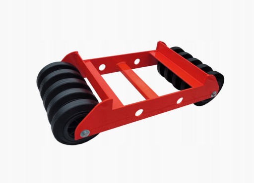 Транспортировочный ролик для мастерской 1500 кг Светло-красные колеса из полиамида 16 см