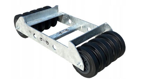 Транспортный ролик для мастерской, 1500 кг, легкие оцинкованные колеса, полиамид, 16 см.