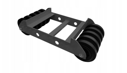 Роликовая тележка для мастерской под сломанное колесо, антрацит, 1500 кг, поли/резина, 16 см.