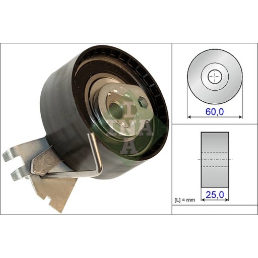 Натяжной ролик, ремень ГРМ INA 531 0572 10