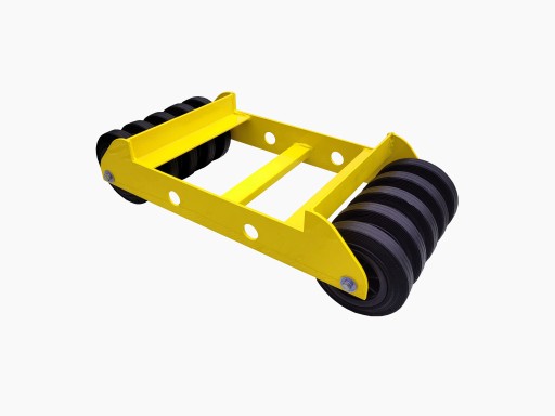 Транспортировочные ролики для сломанного колеса. Световой порог Ż4B.