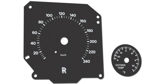 Циферблаты одометра Rolls Royce Silver Seraph с MPH