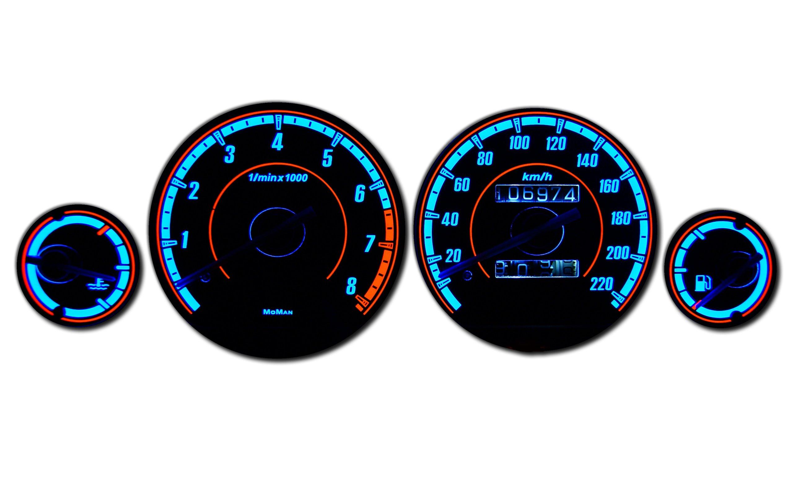 Rover 200 MoMan щиты счетчика INDIGLO pattern 1